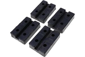 Homyl Set of 4 Black Rubber Arm Pads Lift for Car Auto LKW Hoist Replacement Kits, Square