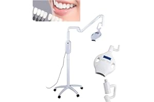 Pevor Dental Mobile Teeth Whitening Light Adjustable Teeth Whitening Bleaching Machine LED Cold Blue Light 40W 8pcs LED