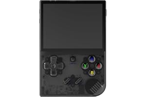 DREAMHAX RG35XX Plus Handheld Game Console, Retro Video Games with 64G TF Card 5500 Games Linux OS, Built-in 3300mAh Battery 3.5 Inch IPS Screen, Support 5G WiFi Bluetooth HDMI TV Output (Transparent Black)