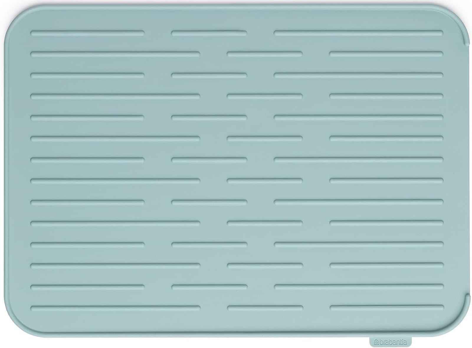 Brabantia Silicone Dish Drying Mat, Steel, Mint, 43.8 x 32.5 x 0.9 cm