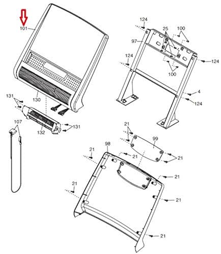 Icon Health Fitness Display Console 364345 Assembly Works with