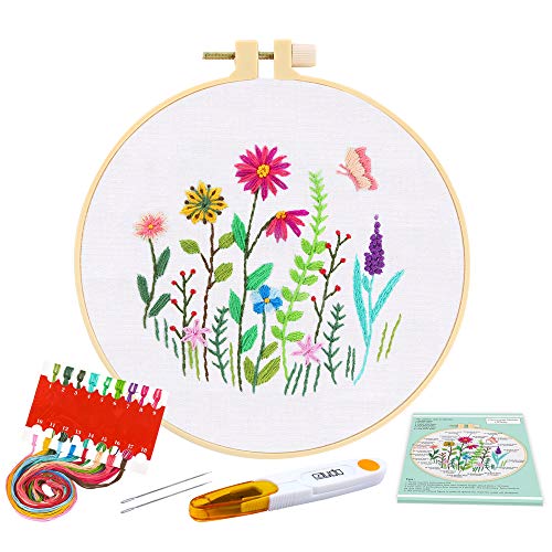 Caydo Full Range of Embroidery Starter Kit with Pattern, Cross Stitch