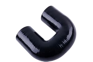 JOIUYOLJ 180 Degree Coupler U Bend Shape Elbow Silicone Hose Pipe ID 3"(76mm) Thicknesses 4-ply(5.4mm) Reinforced for engine turbo Air intake boots coupling intercooler throttle body Industrial tube