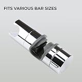 H&S Adjustable Chrome Shower Holder Bracket 18-25mm Bar Replacement Universal view 7