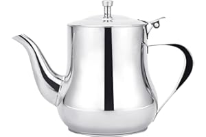 SANQIAHOME 570ml(20Oz) Stainless Steel Small-Capacity mini teapot Coffee Servers