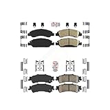 AmeriBRAKES Front Rear Ceramic Disc Brake Pads Kit