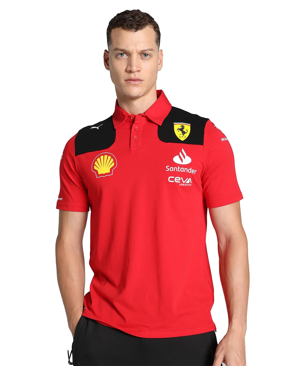 Photo 1 of Scuderia Ferrari - 2023 Team Polo - Men - Red - Size: M