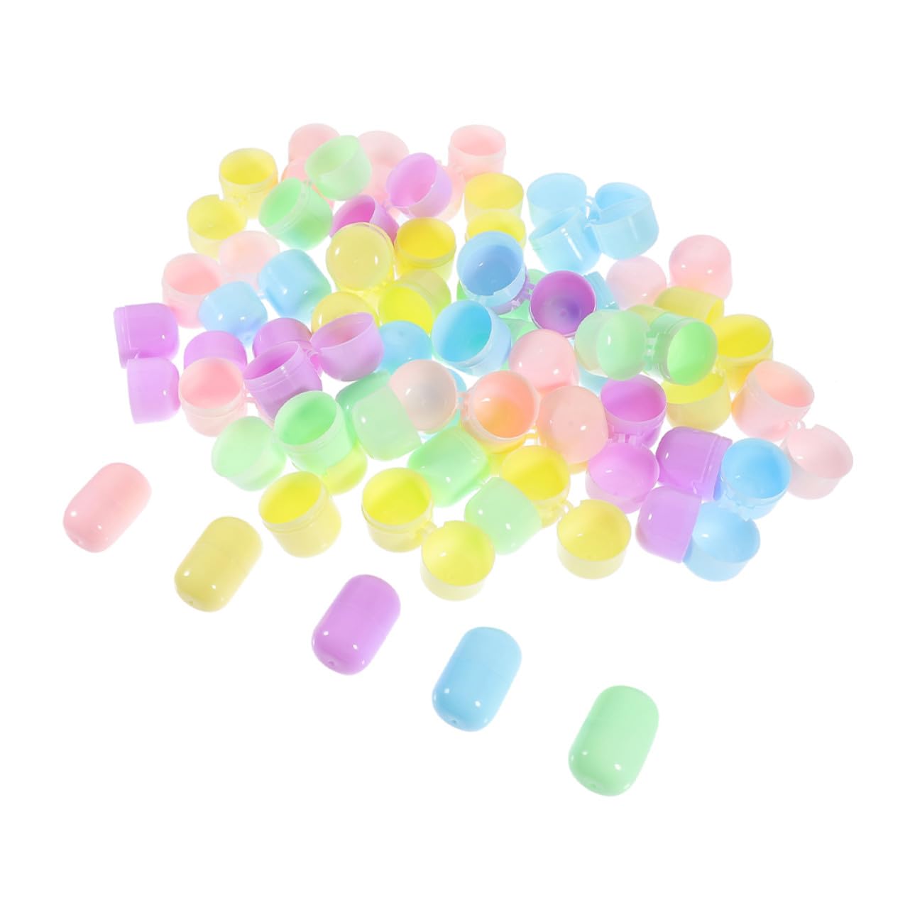 IMIKEYA 40pcs Plastic Empty Ball Capsules for Gumball Toys and Vending Toys Plastic Balls As Party Favor and Vending Capsules