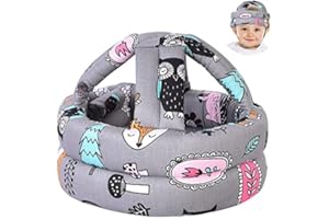 TORASO Baby Helmet, Baby Infant Head Helmet for Crawling, Head Cushion Bumper Bonnet, Soft Headguard for Toddler Learning to Walk, Gray Forest (1)