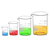 Glass Beakers Set Borosilicate Graduated Measuring