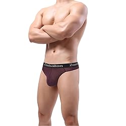 ZONBAILON Mens Sexy Low Rise Thongs G-String Men