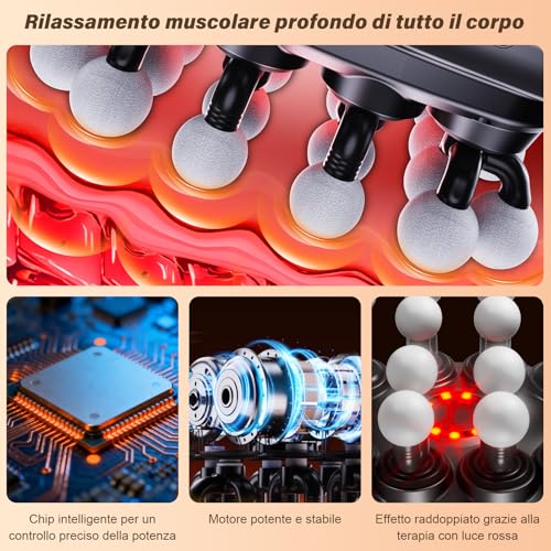 20 Head Massage Gun 3 Modes & 30 Speed - Deep Tissue Percussion Massager for Sports, Muscle Recovery and Large Muscle Groups
