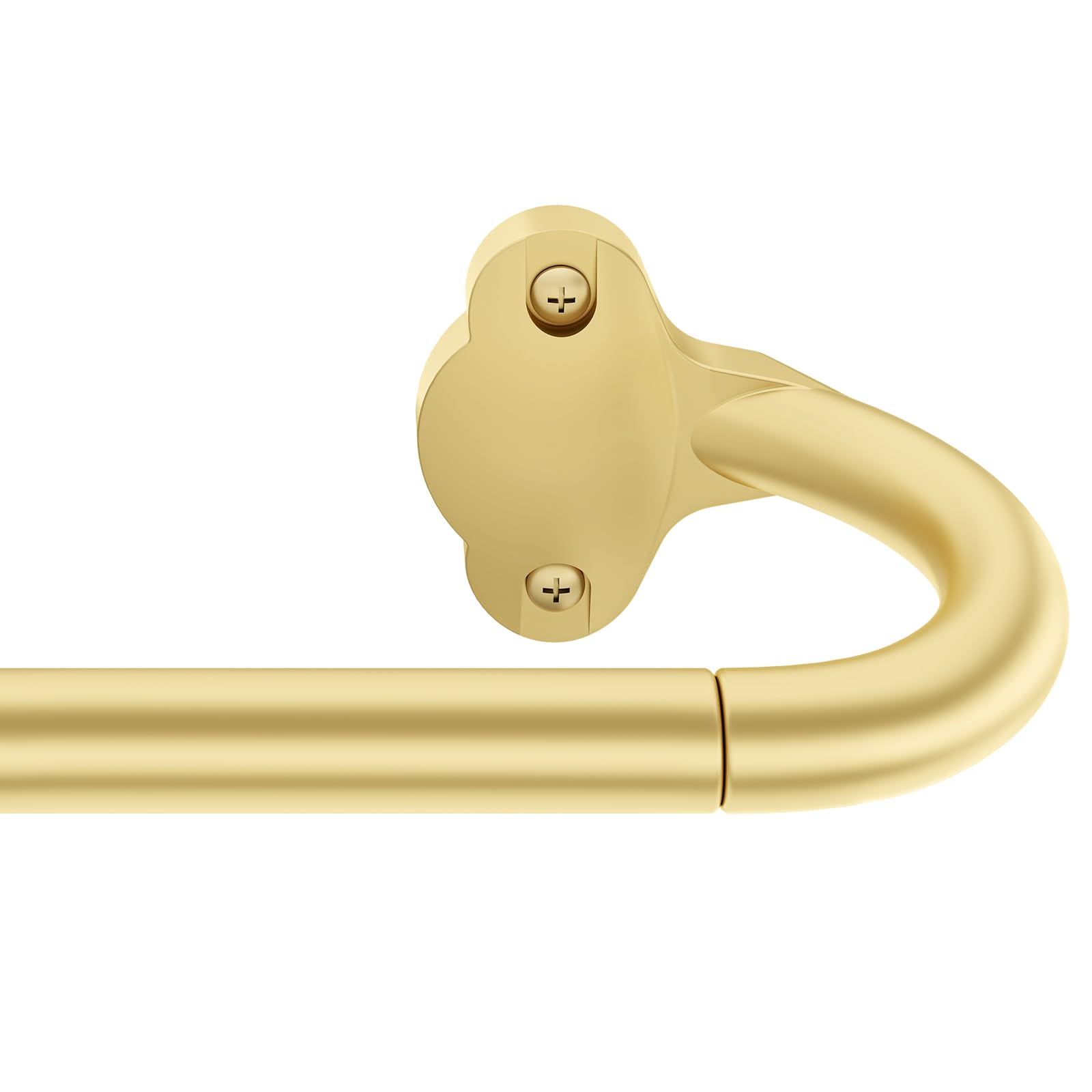 Photo 1 of JRZOO Gold Curtain Rod, Wrap Around Curtain Rods for Windows 30 to 45 Inch, 5/8'' Adjustable Heavy Duty Blackout Drapery Rod, Decorative Modern Room Darkening Rods (Unique Design/All Matel)