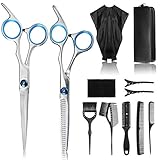 Professional Hair Cutting Scissors kit, Liaboe 12