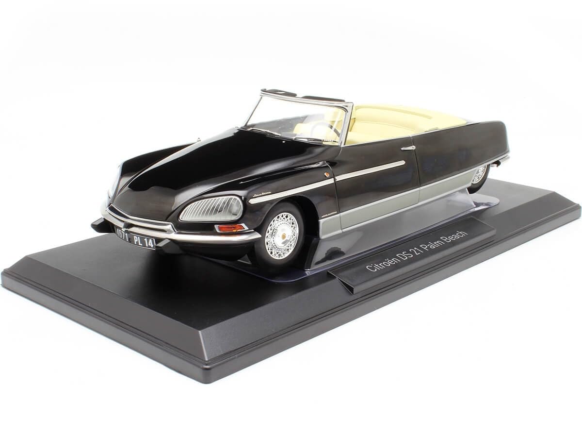 Norev NV181746 1:18 Citroen DS 21 Palm Beach 1968-Black Collectable Model, Multi