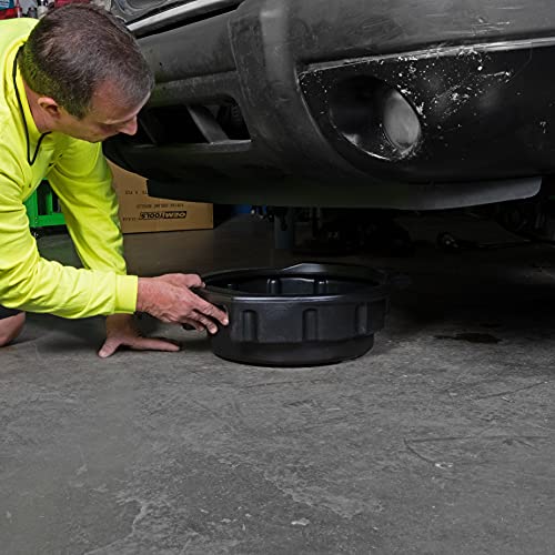 OEMTOOLS 87033 Black 4 Gallon Portable Oil Drain Pan, Antifreeze Drip