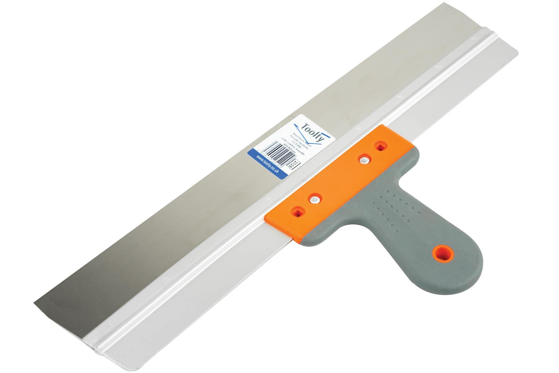 Toolty Stainless Steel Taping Knife, Flexible Wall Putty Knife, Drywall Scraper, Finishing Coat Spatula - 450mm (17.72") - Aluminum - DIY - TLTY-2026
