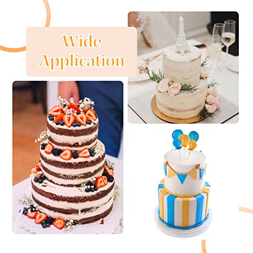Reastar Cake supports, reusable cake stand, 9 pieces cake dowels with 3 cake bases, plastic dowel rods, cake support set - for wedding, birthday, tiered cake making and stacking