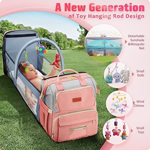 Bubblbay 8 in 1 Baby Diaper Bag with Changing Station,Diaper Bag with
