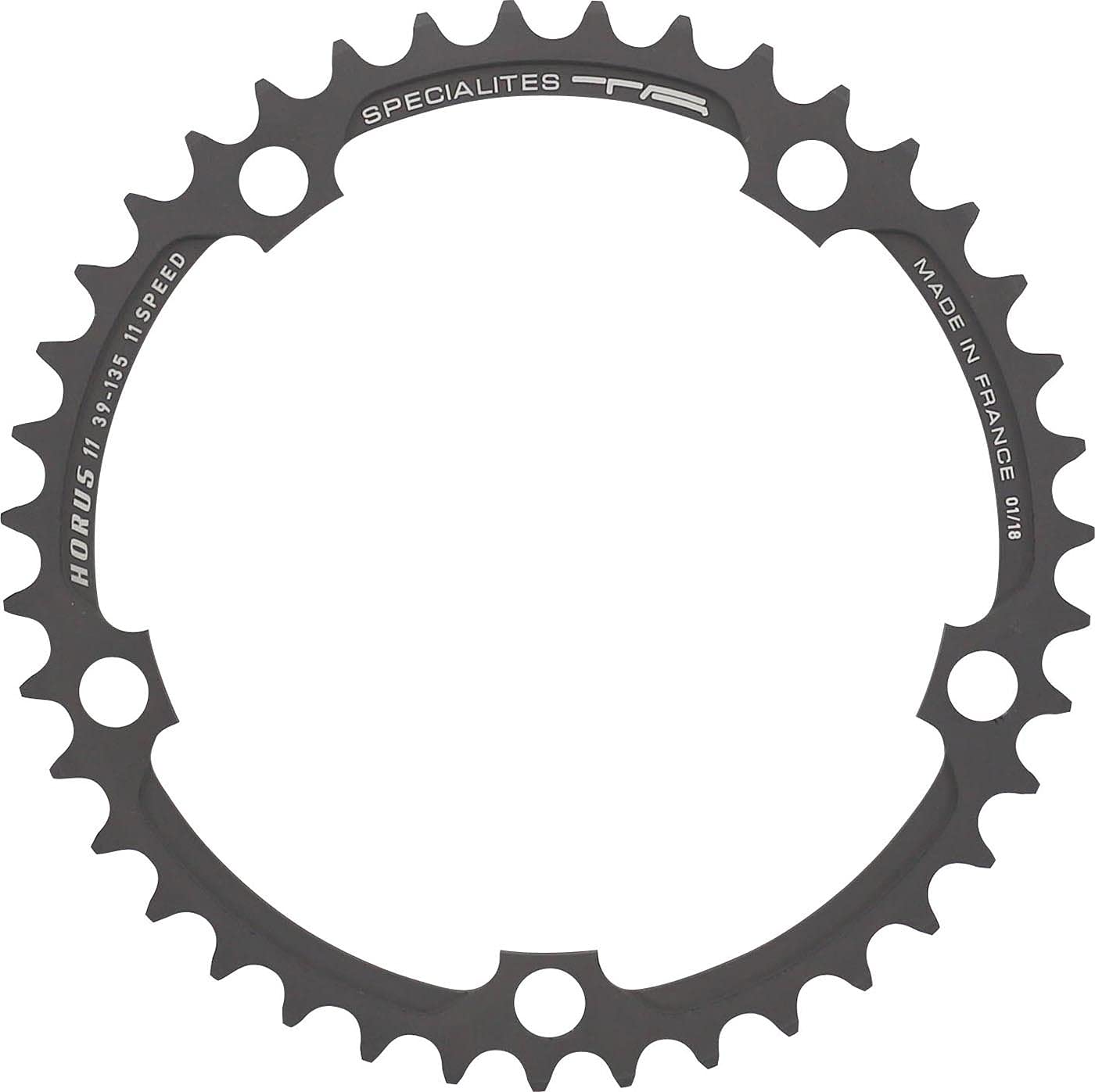 Spécialités TA Horus Campagnolo 11 Speed 135PCD Chainring, Black, 39T Inner