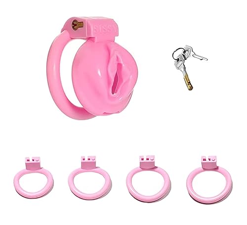 Chastity Cage Pink Fake Women Vagina Penis Cages with 4 Rings Chasity  Devices Breathable Resin Cockcage Lock Male Sissy SM Extreme Sex Toys  (Second Generation-Large) in Kenya | Whizz Amazon.com Stores