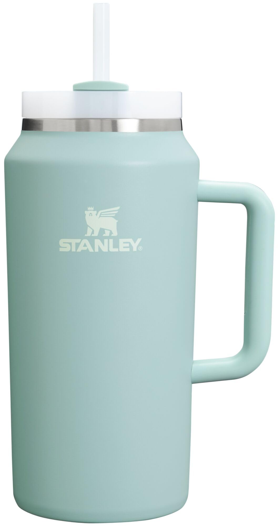 STANLEY Quencher H2.0 Tumbler with Handle & Straw 64 oz | Flowstate 3-Position Lid | Large Capacity for Travel & Sports | Insulated Stainless Steel Cup | BPA-Free | Seafoam Image