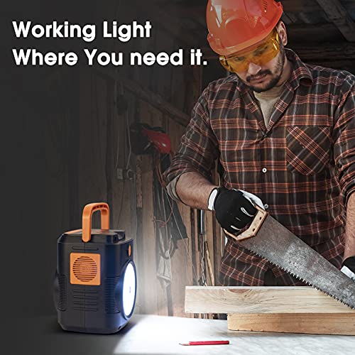 111Wh Portable Power Station, Camping Solar Generator Power Bank with AC Outlet, USB Port, Lights, Portable Charger Battery Pack for Camping, Home, Laptop, Emergency Backup(Solar Panel Not Included)