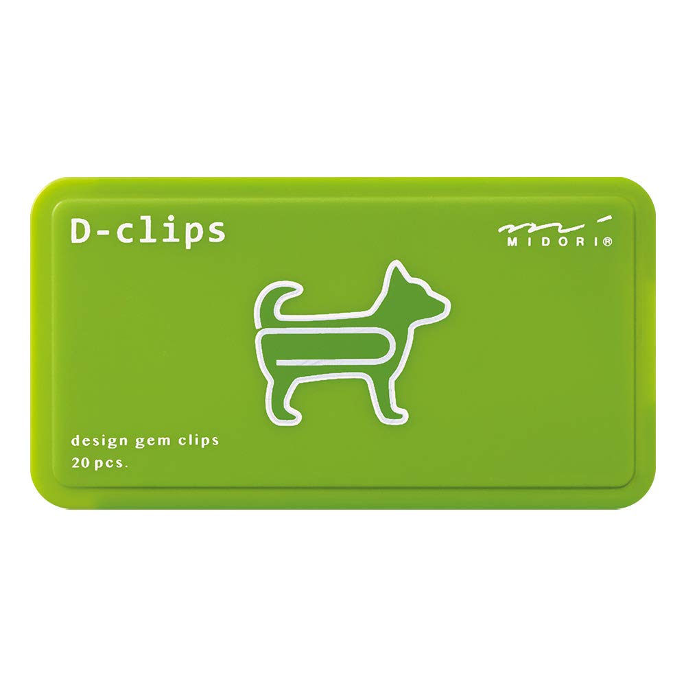 Midori D-clips 43386-006 Dog Paper Clips (Pack of 20)