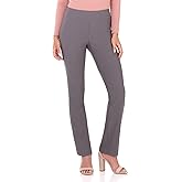 Rekucci Women's Ease Into Comfort Stretchy Straight Leg Office Pant with Tummy Control