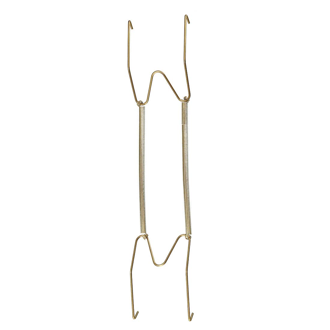 sourcing map Plate Hanger, 10" W Type Zinc Plated Invisible Wall Decorative Hooks