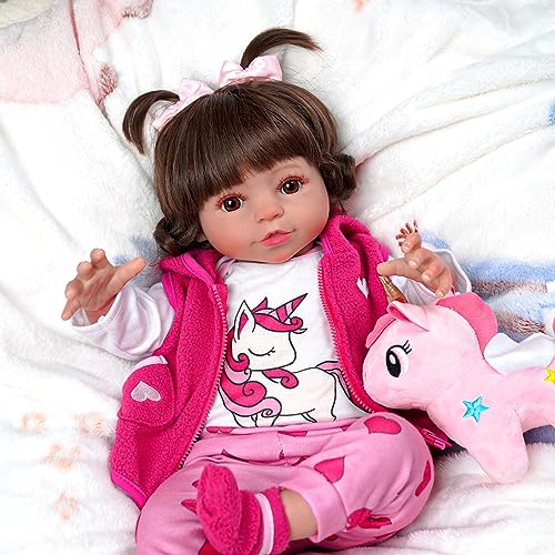 ADFO Unicorn Reborn Baby Dolls 20inch Handcrafted Vinyl