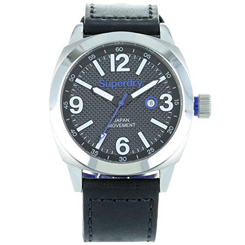 Superdry Thor Super Luxe Analog Black Dial Men's Watch SYG144BB