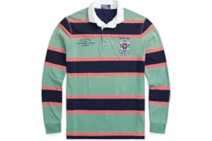 POLO RALPH LAUREN Men's Classic Fit Striped Jersey Rugby Shirt