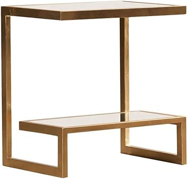 Amazon Com Aa Sofa Side Table Hall Cabinet Large Tempered Glass Countertop Bedside Table Coffee Table Porch Table 50 35 55cm Home Furniture Decor
