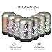 COOSA 100ml Silver Christmas Tree & Snowman Pattern Essential Oil Diffuser with 4 Time Setting and 7 Color Changing LED Lights Cool Mist Humidifier for Home and Office
