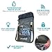 SevenBlu RFID Secret Travel Neck Stash (Large) - Fits Kindle - Hidden Travel Wallet | Money Belt and Passport Holder (Gray)