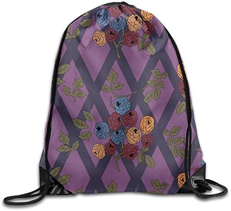 Vintage Floral Flower Drawstring Backpack Bag Sack Bag Sackpack Rucksack Daypack Gym Bag Sport Bag Gymbag
