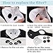 Dust Masks, Activated Carbon Dustproof Masks With Cotton Filter Earloop Cycling Mask for Running Woodworking House Cleaning and Gardening, against Asthma, Pollen Allergies, PM2.5 (Black1)