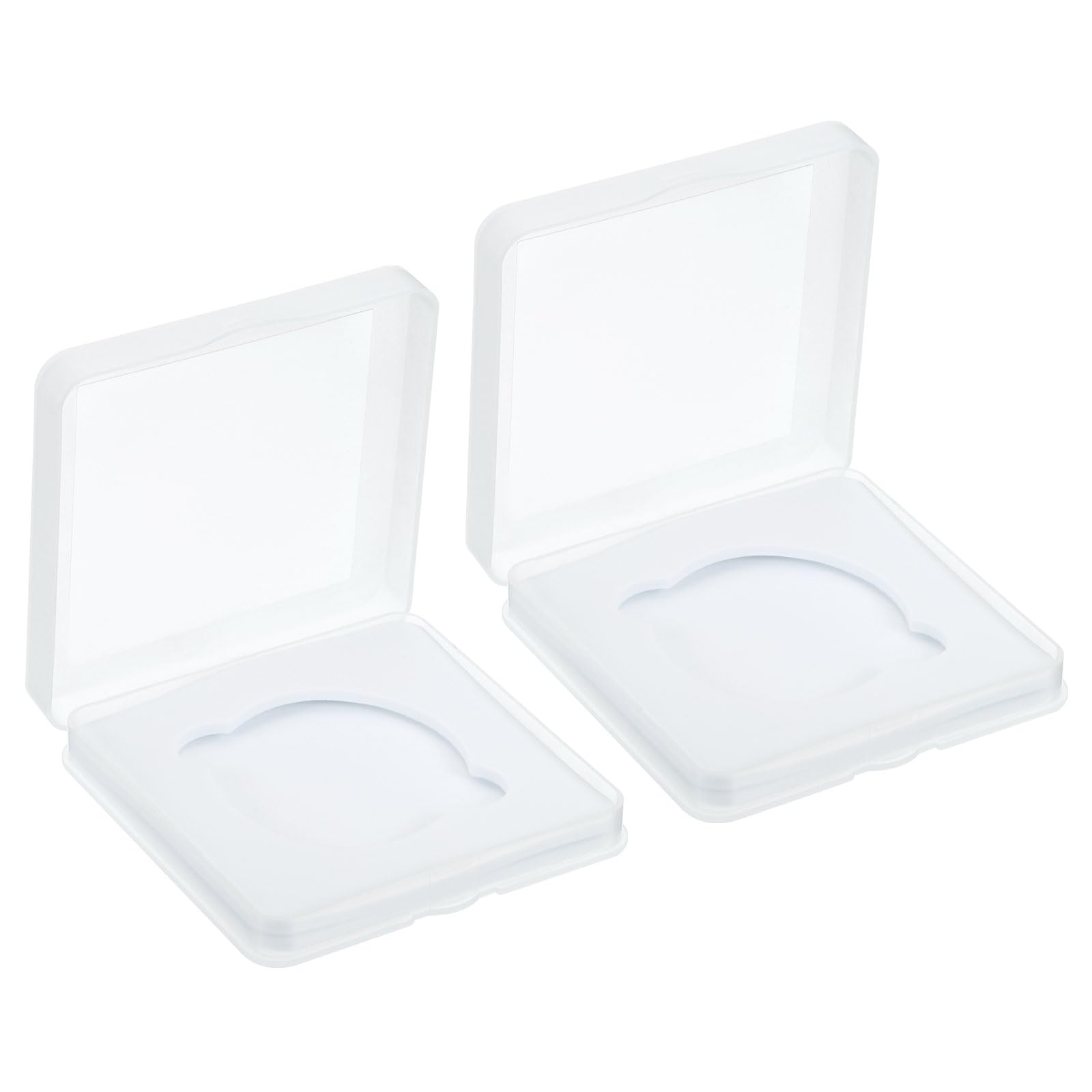 PATIKIL 52mm Lens Filter Case, 2pcs Camera Filter Case Portable Lens Filter Box Water Resistant Dustproof Plastic for Photography Filter Storage