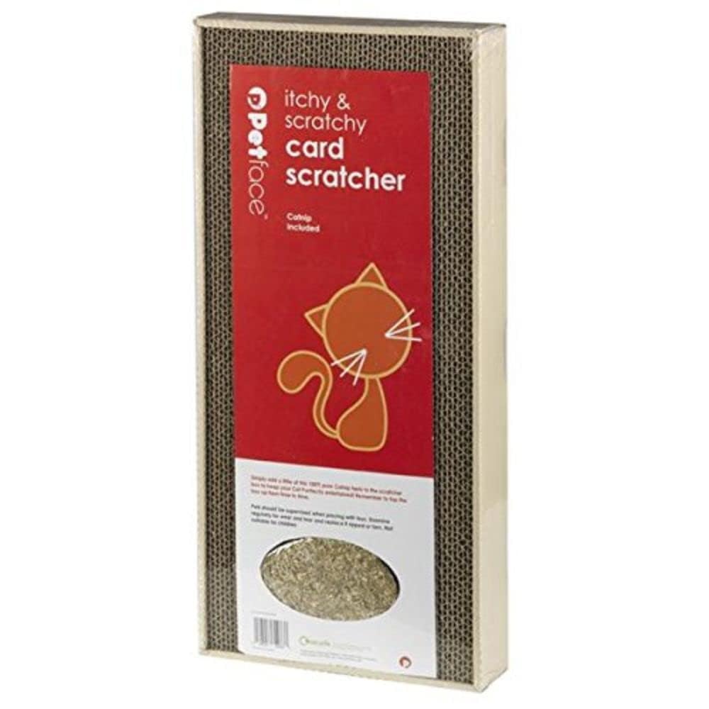 Petface (Catkins by Petface) Cat Card Scratcher Box with Catnip, 22W x 47H x 6D cm