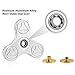 Metal Hand Spinner, Monodeal Fidget Spinner Toy with Premium Aluminum Bearing, Stress Reducer, Relieve Anxiety ADD ADHD Autism - Up to 5 Mins