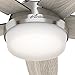 Hunter Fan 54 inch LED Indoor Brushed Nickel Ceiling Fan with Light and Remote Control (Renewed)