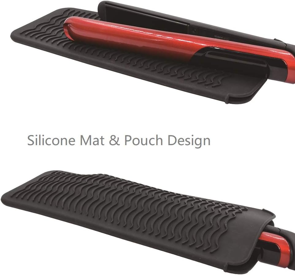 ZAXOP Resistant Silicone Mat Pouch for Flat Iron Curling Iron,Hot Hair Tools.(Black), 1 Pack - Image 5