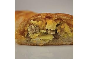 APPETIZERSUSA Southern Style Biscuit Stuffed with Egg, Tennessee Sausage and Cheddar Cheese (14 Piece Tray)