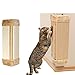 Wall Mounted Scratching Post, 20inch Hanging Natural Sisal Cat Scratching Mat, Door Wall Protecting Corner with Wall Fixings (Khaki)