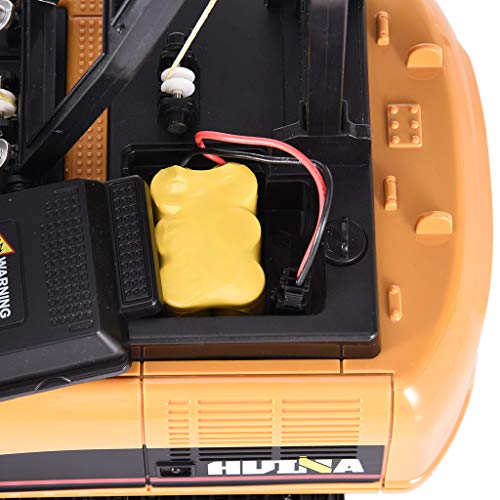 Bravetoshop 2.4G 15CH Alloy Crane Truck Engineering Vehicle RC Car for Kids, Interesting Functional Remote Control Cable Crane