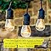 Brightech Ambience Pro Incandescent Outdoor String Lights - Commercial Grade Waterproof Patio Lights with 24 Ft Dimmable Edison Bulbs, Porch String Lights for Patio, Backyard, Christmas - 7 Bulbs 11W
