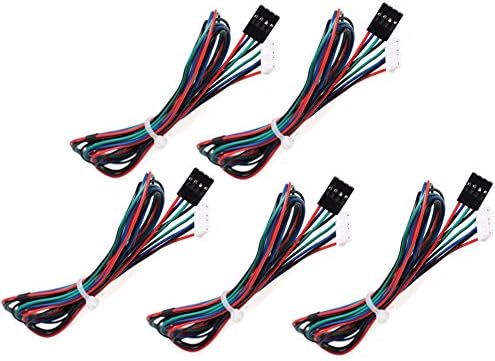 CTYRZCH 5 PCS 3D Printer Stepper Motor Cables Lead Wires Length 100CM
