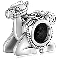 FAEFASH Camel Charm 925 Sterling Silver Animals Bead Persistence and Perseverance Charm fit DIY Style Bracelet, for Camel lover (Antique Silver)