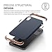 elago Empire Series iPhone X Case - Scratch Resistant Grip Coated Slim Fit Dual Toned Protective Cover for Apple iPhone X (2017) - Rose Gold/Jean Indigo